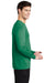 Sport-Tek ST420LS Mens Moisture Wicking Long Sleeve Crewneck T-Shirt Kelly Green Model Side