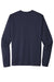 Sport-Tek ST420LS Mens Moisture Wicking Long Sleeve Crewneck T-Shirt True Navy Blue Flat Back