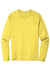Sport-Tek ST420LS Mens Moisture Wicking Long Sleeve Crewneck T-Shirt Yellow Flat Front