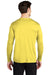 Sport-Tek ST420LS Mens Moisture Wicking Long Sleeve Crewneck T-Shirt Yellow Model Back
