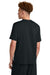 Sport-Tek ST440 Mens Club Moisture Wicking Short Sleeve Crewneck T-Shirt Black/Black Model Back