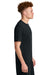 Sport-Tek ST440 Mens Club Moisture Wicking Short Sleeve Crewneck T-Shirt Black/Black Model Side