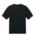 Sport-Tek ST440 Mens Club Moisture Wicking Short Sleeve Crewneck T-Shirt Black/Deep Red Flat Back