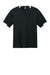 Sport-Tek ST440 Mens Club Moisture Wicking Short Sleeve Crewneck T-Shirt Black/White Flat Front