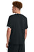 Sport-Tek ST440 Mens Club Moisture Wicking Short Sleeve Crewneck T-Shirt Black/White Model Back