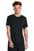 Sport-Tek ST440 Mens Club Moisture Wicking Short Sleeve Crewneck T-Shirt Black/White Model Front