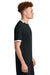 Sport-Tek ST440 Mens Club Moisture Wicking Short Sleeve Crewneck T-Shirt Black/White Model Side