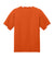 Sport-Tek ST440 Mens Club Moisture Wicking Short Sleeve Crewneck T-Shirt Deep Orange/White Flat Back