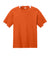 Sport-Tek ST440 Mens Club Moisture Wicking Short Sleeve Crewneck T-Shirt Deep Orange/White Flat Front