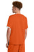 Sport-Tek ST440 Mens Club Moisture Wicking Short Sleeve Crewneck T-Shirt Deep Orange/White Model Back