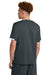 Sport-Tek ST440 Mens Club Moisture Wicking Short Sleeve Crewneck T-Shirt Iron Grey/White Model Back