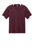 Sport-Tek ST440 Mens Club Moisture Wicking Short Sleeve Crewneck T-Shirt Maroon/White Flat Front