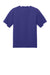 Sport-Tek ST440 Mens Club Moisture Wicking Short Sleeve Crewneck T-Shirt Purple/White Flat Back