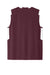 Sport-Tek ST441 Mens Club Moisture Wicking V-Neck Tank Top Maroon/White Flat Back