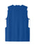 Sport-Tek ST441 Mens Club Moisture Wicking V-Neck Tank Top True Royal Blue/White Flat Back