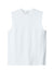 Sport-Tek ST441 Mens Club Moisture Wicking V-Neck Tank Top White/White Flat Front