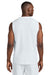 Sport-Tek ST441 Mens Club Moisture Wicking V-Neck Tank Top White/White Model Back