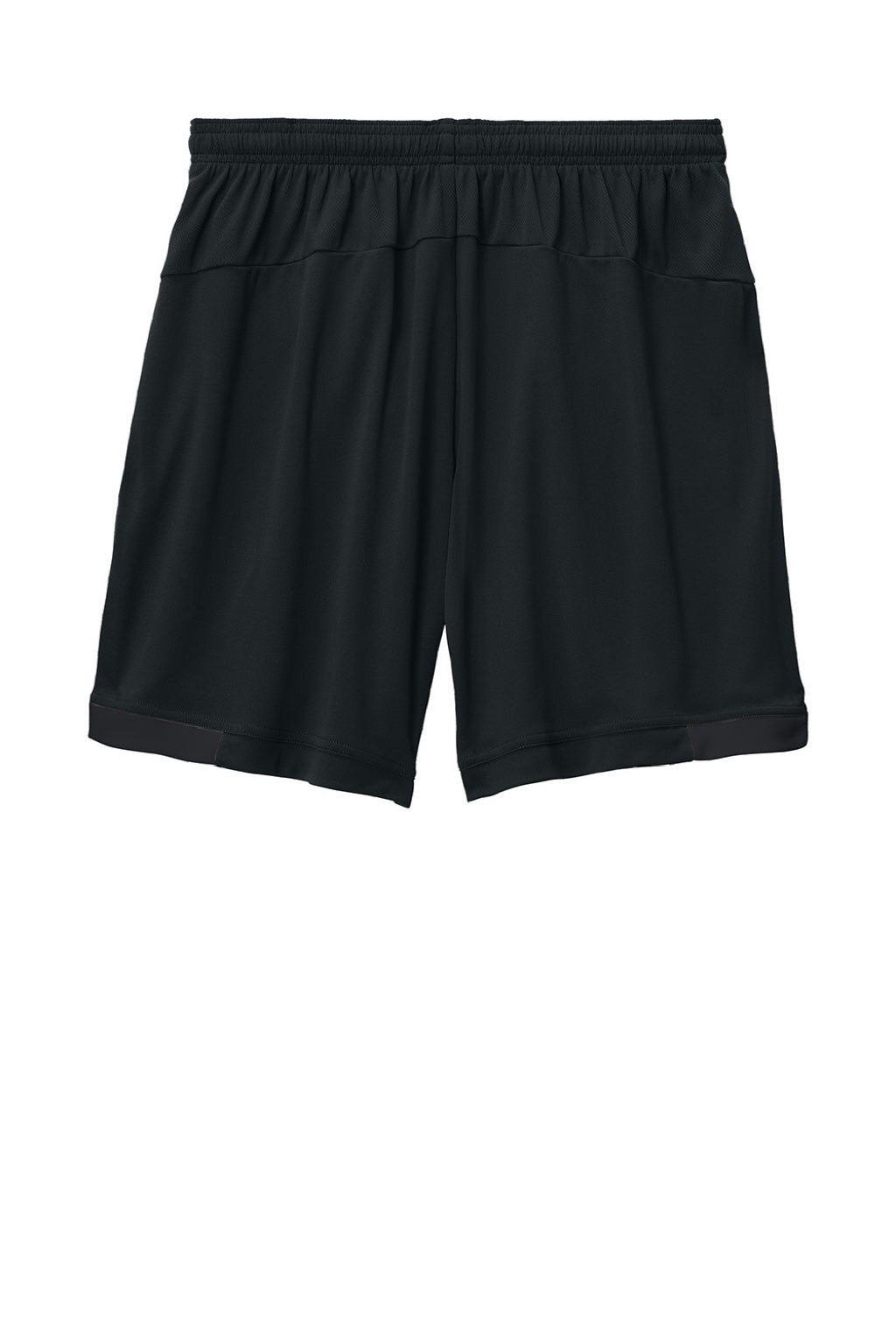 Sport-Tek ST442 Mens Club Moisture Wicking Shorts Black/Black Flat Back