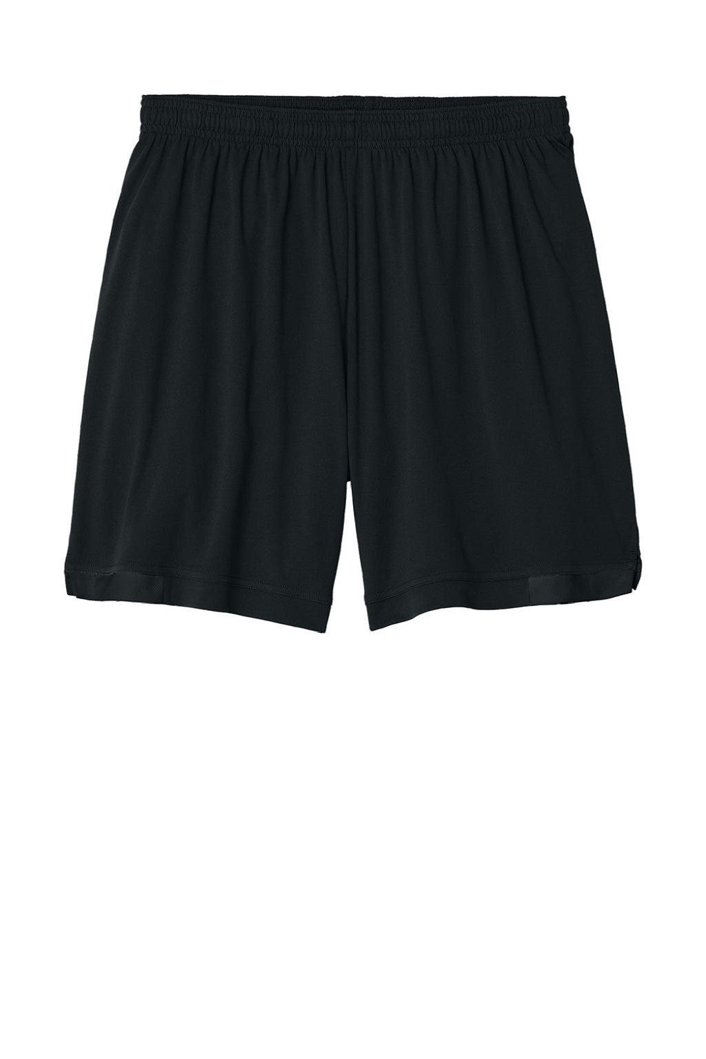 Sport-Tek ST442 Mens Club Moisture Wicking Shorts Black/Black Flat Front