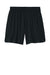 Sport-Tek ST442 Mens Club Moisture Wicking Shorts Black/Black Flat Front