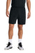 Sport-Tek ST442 Mens Club Moisture Wicking Shorts Black/Black Model Front