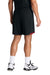 Sport-Tek ST442 Mens Club Moisture Wicking Shorts Black/Deep Red Model Back
