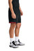 Sport-Tek ST442 Mens Club Moisture Wicking Shorts Black/Deep Red Model Side