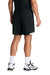 Sport-Tek ST442 Mens Club Moisture Wicking Shorts Black/White Model Back