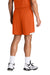 Sport-Tek ST442 Mens Club Moisture Wicking Shorts Deep Orange/White Model Back