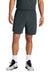 Sport-Tek ST442 Mens Club Moisture Wicking Shorts Iron Grey/White Model Front