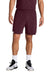 Sport-Tek ST442 Mens Club Moisture Wicking Shorts Maroon/White Model Front