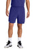 Sport-Tek ST442 Mens Club Moisture Wicking Shorts Purple/White Model Front