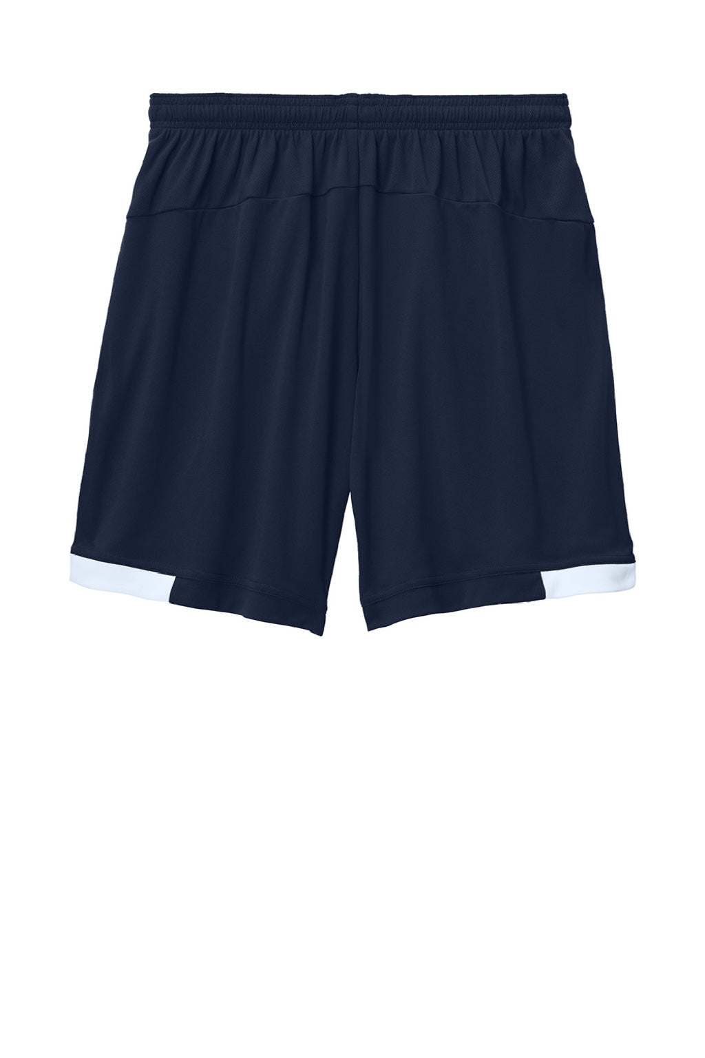 Sport-Tek ST442 Mens Club Moisture Wicking Shorts True Navy Blue/White Flat Back
