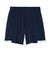 Sport-Tek ST442 Mens Club Moisture Wicking Shorts True Navy Blue/White Flat Front