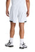 Sport-Tek ST442 Mens Club Moisture Wicking Shorts White/Black Model Back