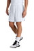 Sport-Tek ST442 Mens Club Moisture Wicking Shorts White/White Model Front