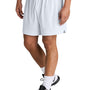 Sport-Tek Mens Club Moisture Wicking Shorts - White/White
