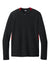 Sport-Tek ST443 Mens Club Moisture Wicking 1/4 Zip Sweatshirt Black/Deep Red Flat Front