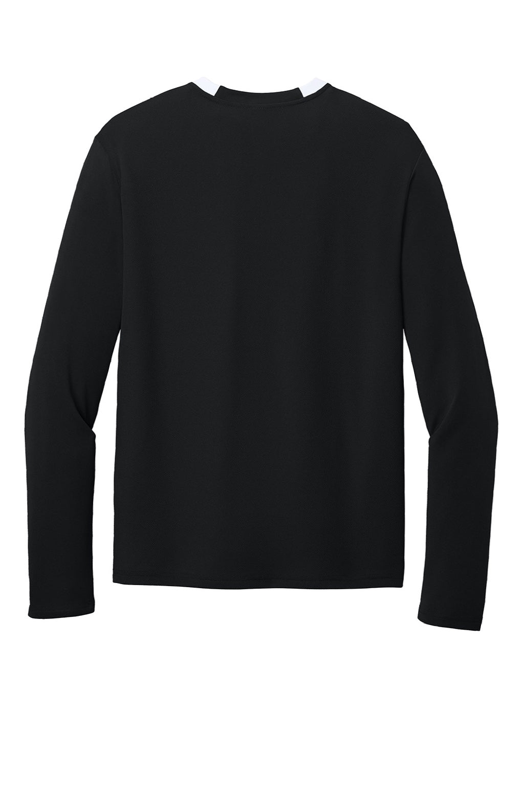 Sport-Tek ST443 Mens Club Moisture Wicking 1/4 Zip Sweatshirt Black/White Flat Back