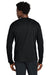 Sport-Tek ST443 Mens Club Moisture Wicking 1/4 Zip Sweatshirt Black/White Model Back