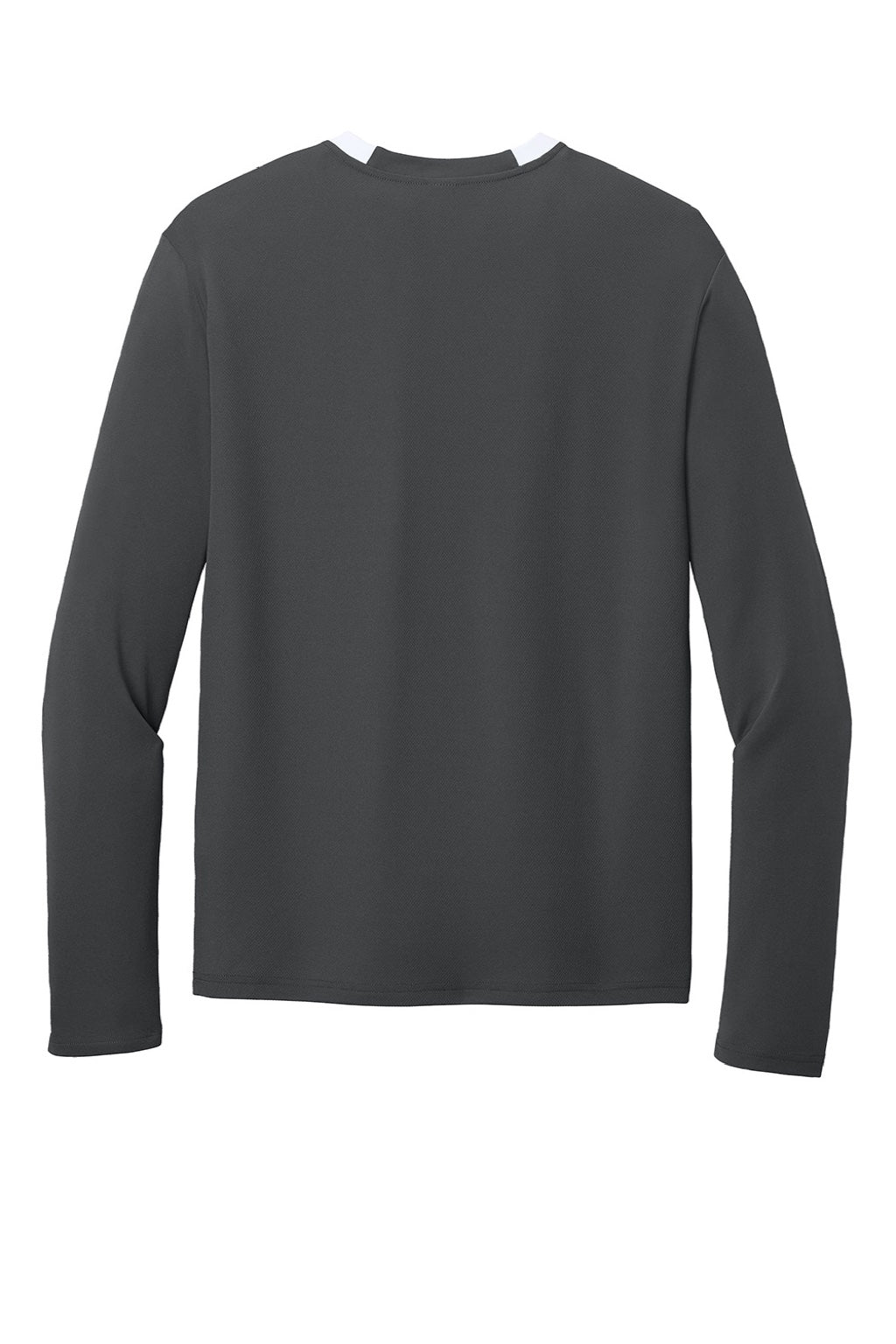 Sport-Tek ST443 Mens Club Moisture Wicking 1/4 Zip Sweatshirt Iron Grey/White Flat Back