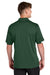 Sport-Tek ST444 Mens Club Colorblock Moisture Wicking Short Sleeve Polo Shirt Forest Green/White Model Back