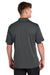 Sport-Tek ST444 Mens Club Colorblock Moisture Wicking Short Sleeve Polo Shirt Iron Grey/White Model Back