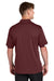 Sport-Tek ST444 Mens Club Colorblock Moisture Wicking Short Sleeve Polo Shirt Maroon/White Model Back