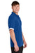 Sport-Tek ST444 Mens Club Colorblock Moisture Wicking Short Sleeve Polo Shirt True Royal Blue/White Model Side