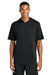 Sport-Tek ST445 Mens Club Short Sleeve Hooded T-Shirt Hoodie Black Model Front