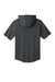 Sport-Tek ST445 Mens Club Short Sleeve Hooded T-Shirt Hoodie Iron Grey Flat Back