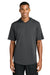 Sport-Tek ST445 Mens Club Short Sleeve Hooded T-Shirt Hoodie Iron Grey Model Front