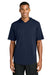 Sport-Tek ST445 Mens Club Short Sleeve Hooded T-Shirt Hoodie True Navy Blue Model Front
