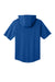 Sport-Tek ST445 Mens Club Short Sleeve Hooded T-Shirt Hoodie True Royal Blue Flat Back